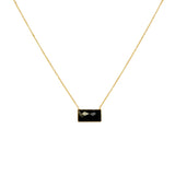Kyri semi precious gold pendant