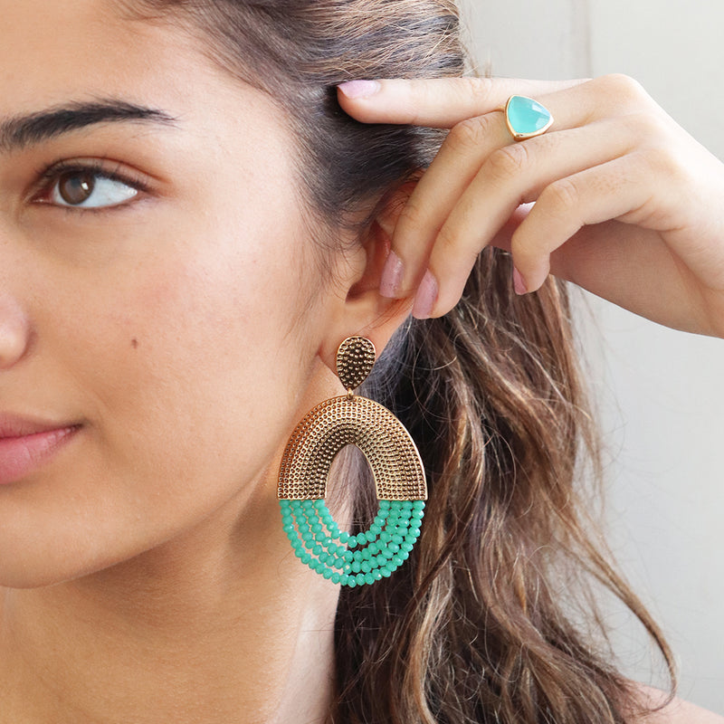 Vidigal white pearl earrings