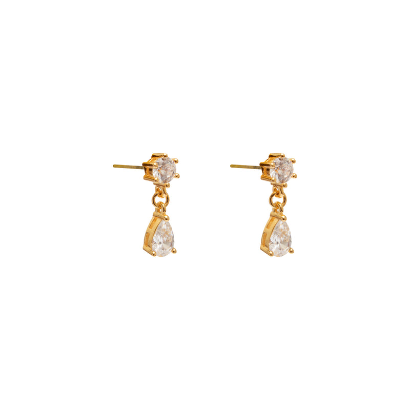 Marjory crystal tear drop earrings