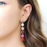 Sol semi precious stone earrings