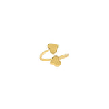 Heart 2 micron gold ring