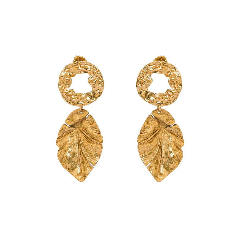 Nayara antique gold earrings