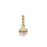 Rhia small charm gold hinge pendant