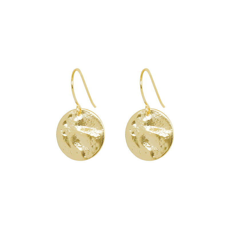 Persys disc drop earrings