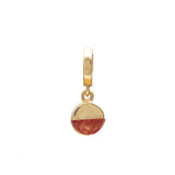 Rhia small charm gold hinge pendant