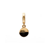 Rhia small charm gold hinge pendant