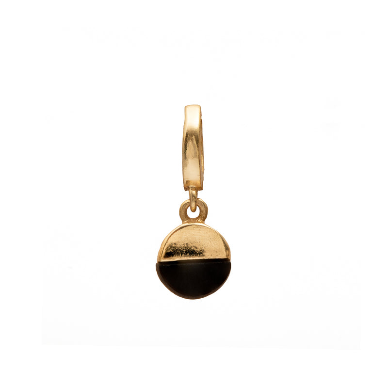 Rhia small charm gold hinge pendant