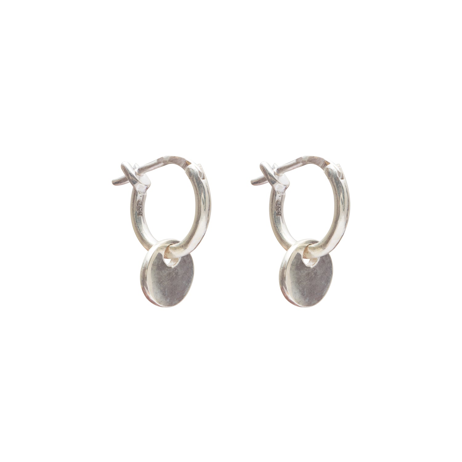 Agathe disc hoop earrings | MEZI
