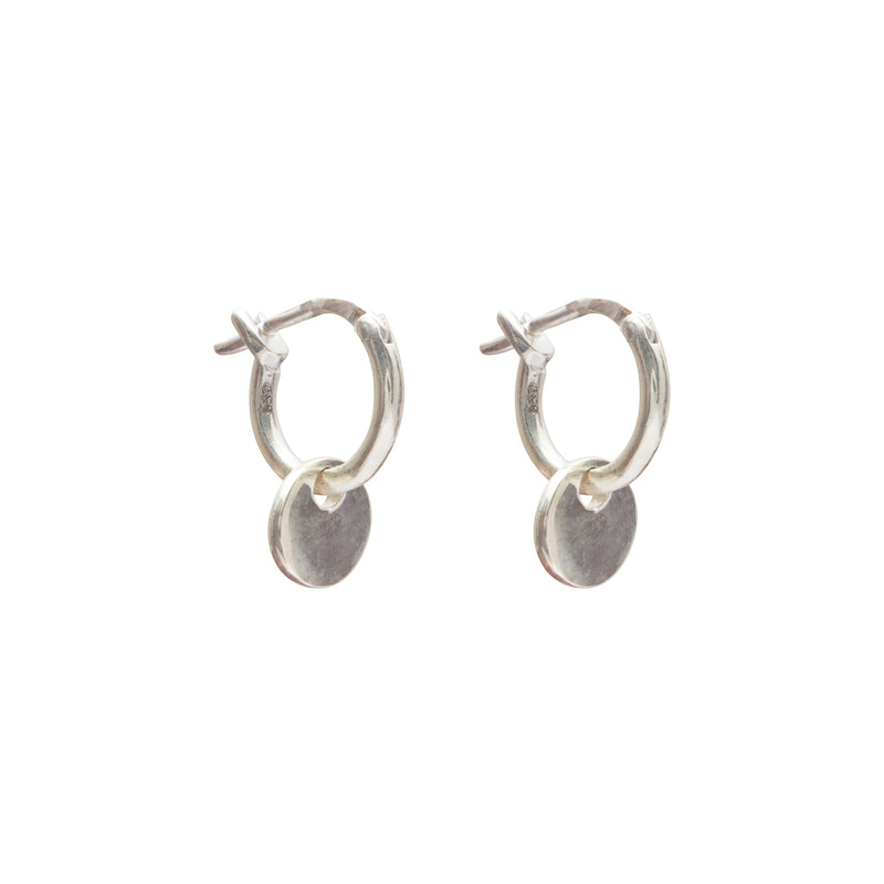 Agathe disc hoop earrings
