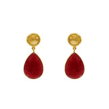 Dizer carnelian gold earrings