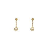 Imelda freshwater pearl semi precious stone earrings