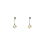 Imelda freshwater pearl semi precious stone earrings