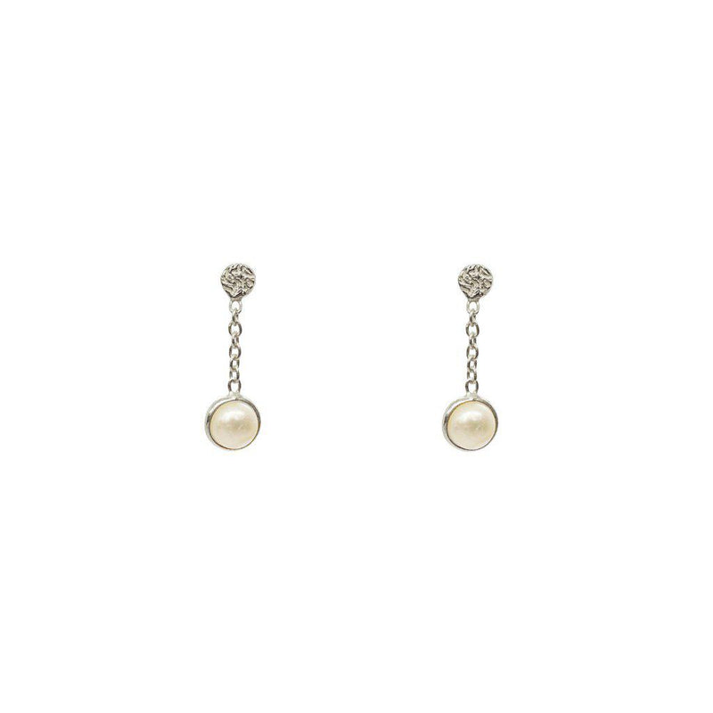 Imelda freshwater pearl semi precious stone earrings