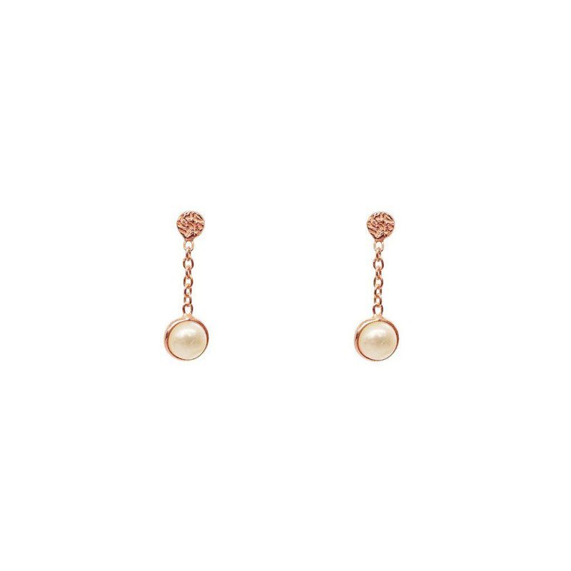 Imelda freshwater pearl semi precious stone earrings