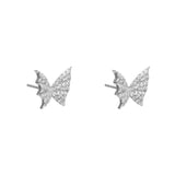 Butterfly crystal studs