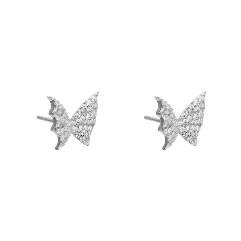 Butterfly crystal studs