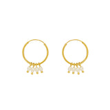 Juelz freshwater pearl hoops