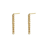 Chain drop earrings
