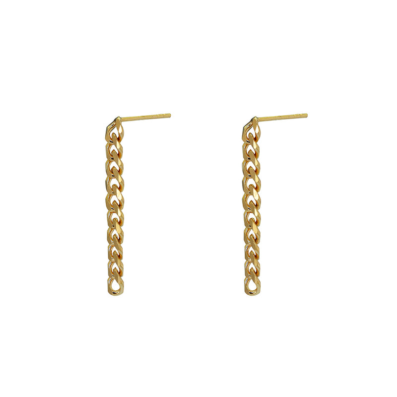 Chain drop earrings