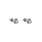 Leville semi-precious sterling silver studs