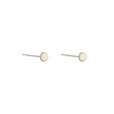 Lana sterling silver mother of pearl mini studs