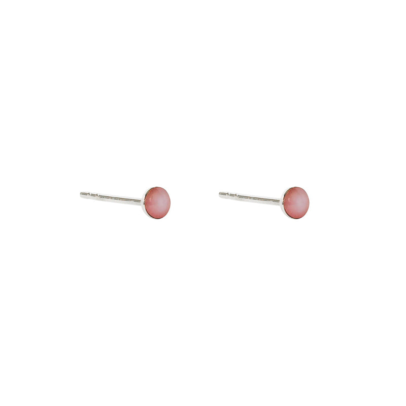 Lana sterling silver mother of pearl mini studs