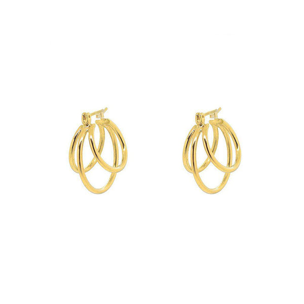 Ledia triple hoop earrings