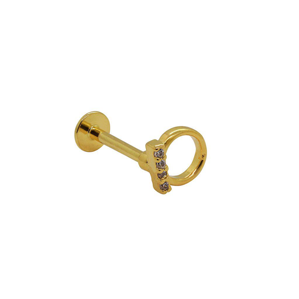 Labret xviii - crystal hollow circle | MEZI