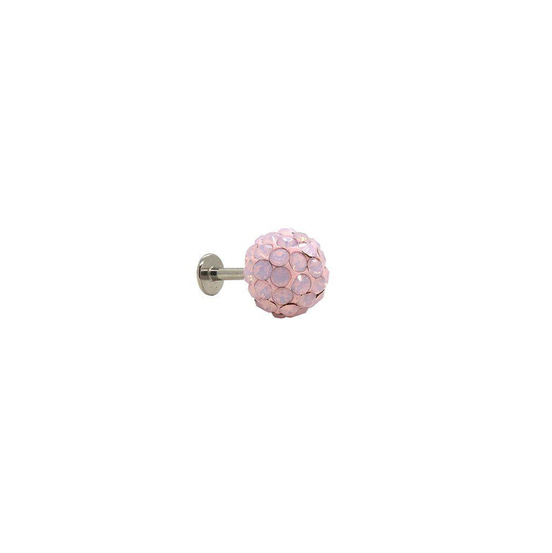 Labret - pink crystals ball