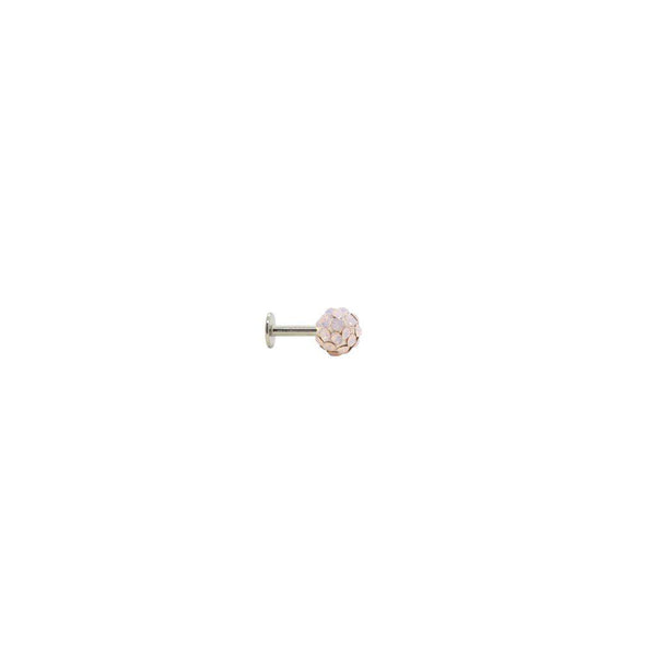 Labret - pink crystals ball