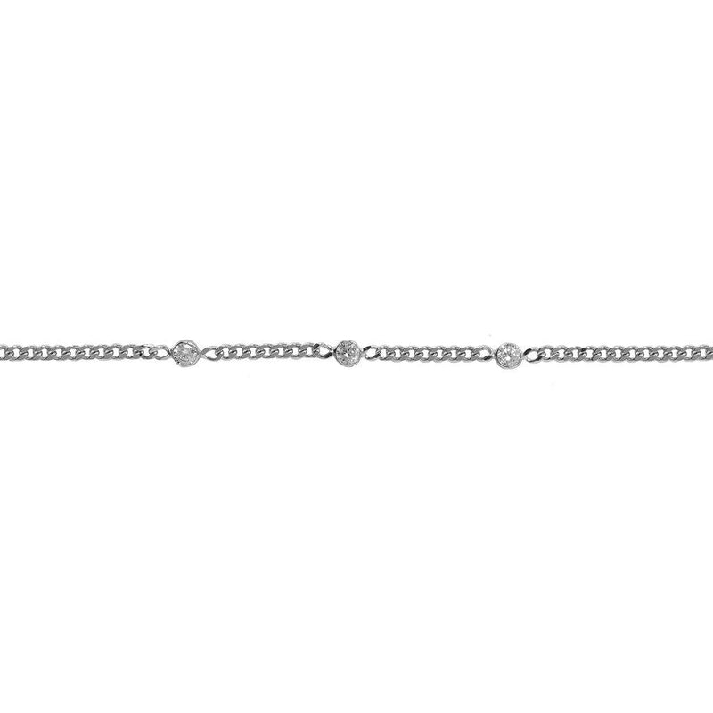Kaysa large crystal link bracelet