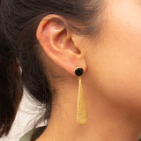 Angie semi precious gold earrings