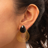 Bailey Tear drop semi-precious stone earring