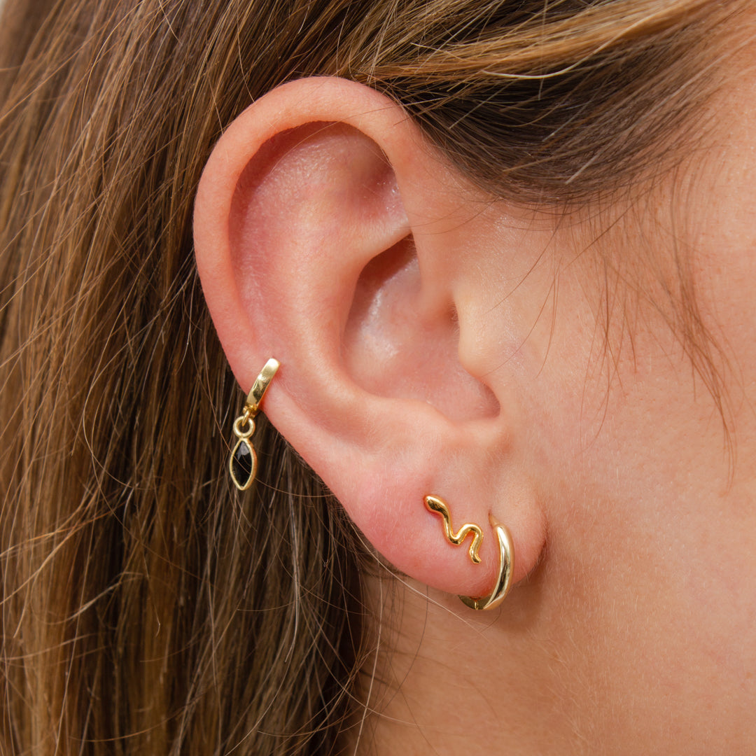 Snake stud earrings | MEZI