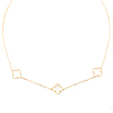 Triple clover necklace
