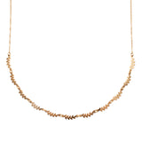 Grete leaf gold plated necklace