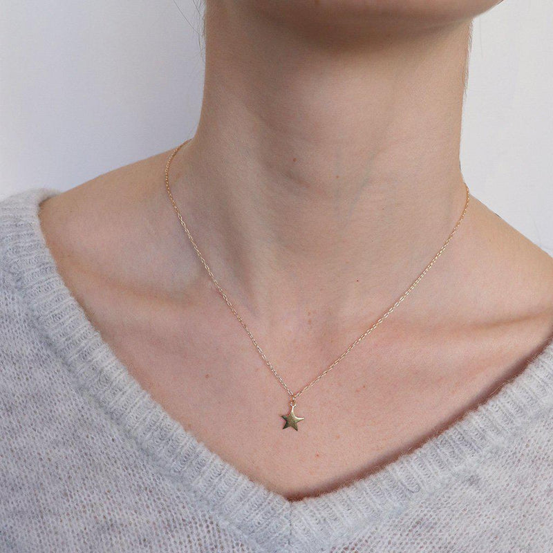 Star gold filled pendant
