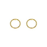 Odra hollow gold studs earrings
