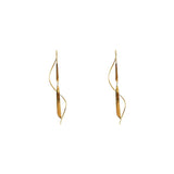 Pili 2 micron gold earrings