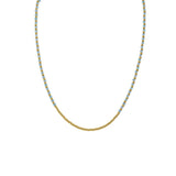 Raegan II 2 micron gold semi-precious necklace