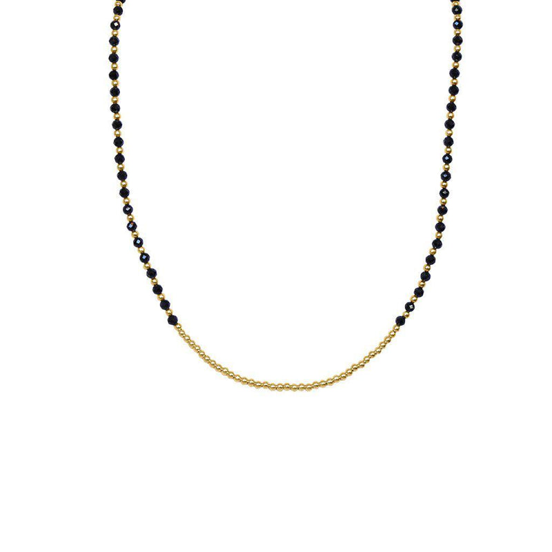 Raegan II 2 micron gold semi-precious necklace