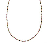 Raegan 2 micron gold semi-precious necklace