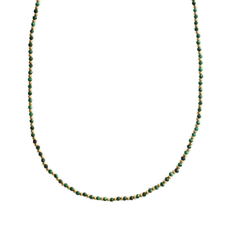 Raegan 2 micron gold semi-precious necklace