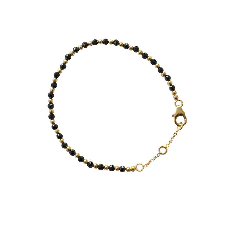 Raegan 2 micron gold semi-precious bracelet