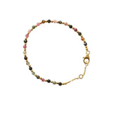 Raegan 2 micron gold semi-precious bracelet