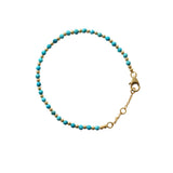 Raegan 2 micron gold semi-precious bracelet