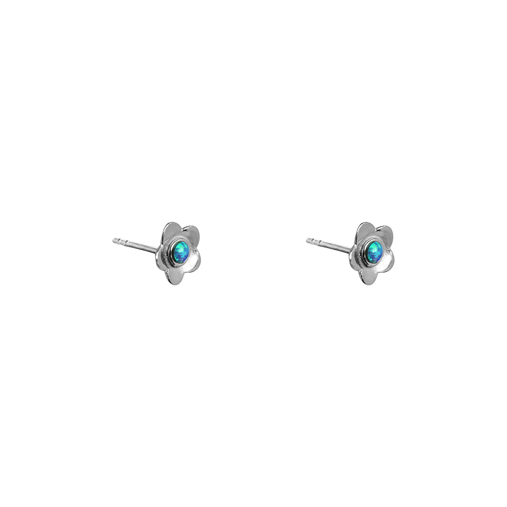 Rosie natural opal flower studs | MEZI