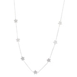 Multi star plain necklace