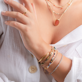 Klara gold vermeil semi precious bracelet