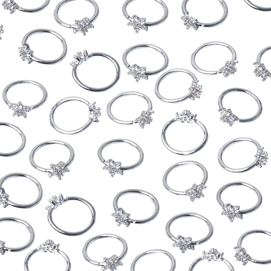 Star crystal helix earring | MEZI